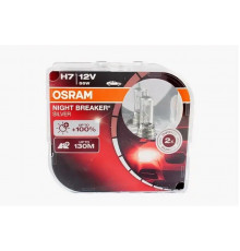 Лампа автомобильная OSRAM Н7 55 W +100% Night Breaker Silver