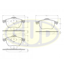 GBP039001 G.U.D Колодки тормозные передние к-кт