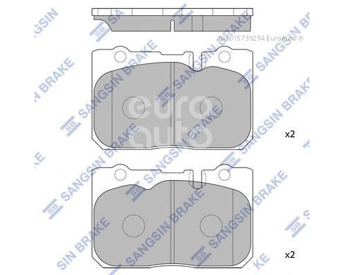 SP4159 HI-Q Колодки тормозные передние к-кт для Lexus LS 400 (UCF20) 1994-2000