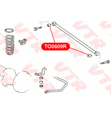TO0609R VTR Сайлентблок тяги со втулкой