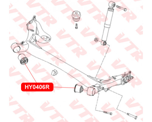 HY0406R VTR Сайлентблок задней балки