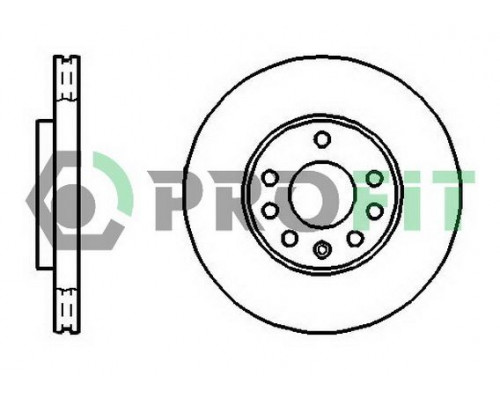 5010-1042 Profit Диск тормозной передний вентилируемый