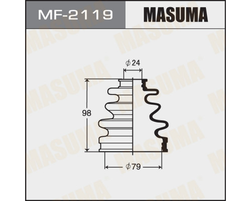 MF-2119 Masuma Пыльник ШРУСа наружного пер