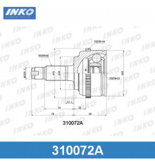 310072A INKO ШРУС наружный передний для Honda Civic 2001-2005