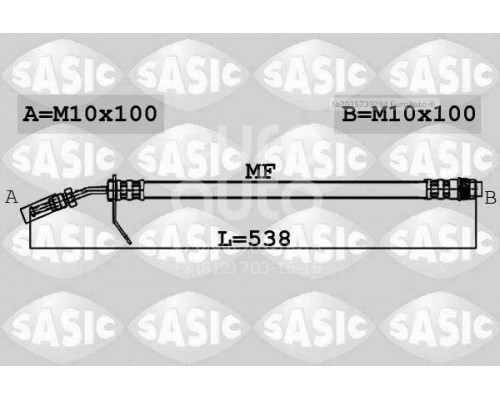 6604009 Sasic Шланг тормозной передний