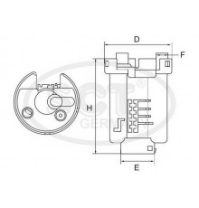 ST6524 SCT Germany Фильтр топливный