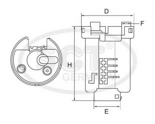 ST6524 SCT Germany Фильтр топливный