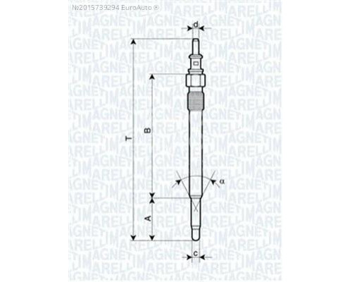 062900012304 Magneti Marelli Свеча накаливания