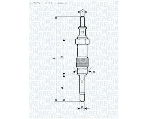061900176304 Magneti Marelli Свеча накаливания