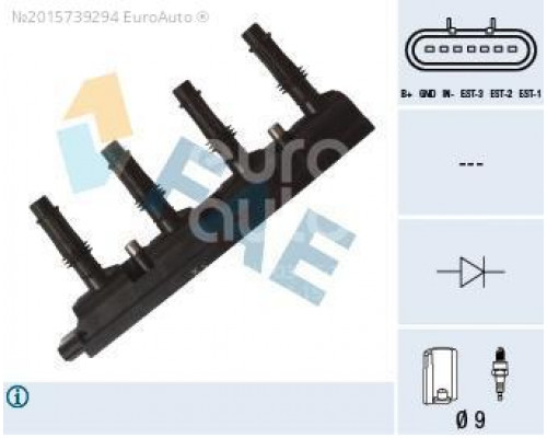 80322 FAE Рампа (кассета) катушек зажигания