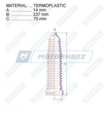 RDZ0450MG Motorherz Пыльник рулевой тяги (к-кт)