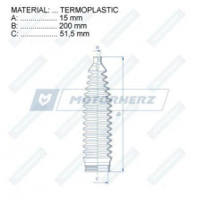 RDZ0089MG Motorherz Пыльник рулевой тяги (к-кт)