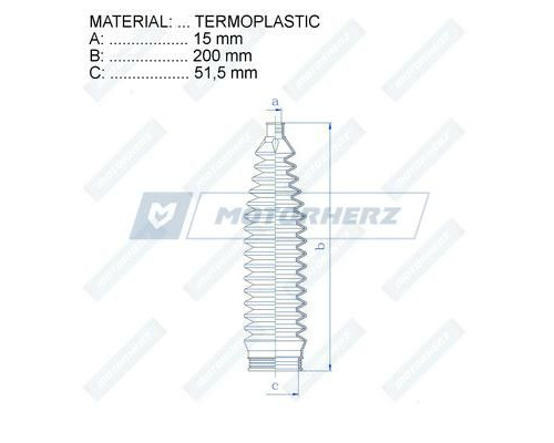 RDZ0089MG Motorherz Пыльник рулевой тяги (к-кт)