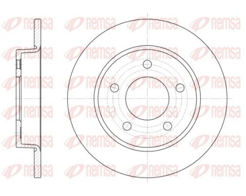 6906.00 Remsa Диск тормозной задний