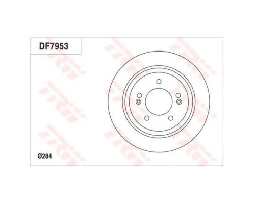 DF7953 TRW Диск тормозной задний