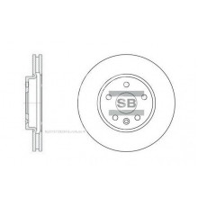 SD3031 HI-Q Диск тормозной передний вентилируемый