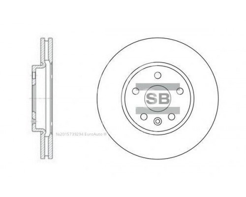 SD3031 HI-Q Диск тормозной передний вентилируемый