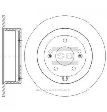 SD1082 HI-Q Диск тормозной задний для Hyundai Santa Fe (CM) 2006-2012