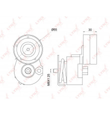 PT-3139 Lynx Ролик-натяжитель ручейкового ремня