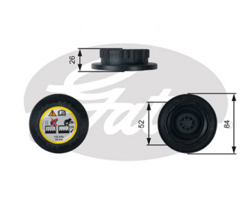 RC246 Gates Крышка расширительного бачка