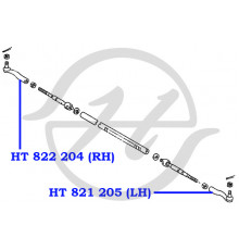 HT821205 Hanse Наконечник рулевой левый