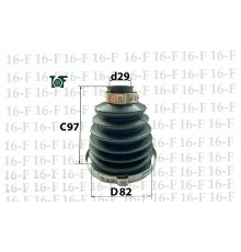 SS-3030 16F Пыльник ШРУСа наружного пер