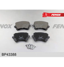 BP43388 FENOX Колодки тормозные задние дисковые к-кт