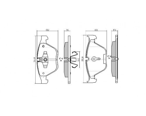 FBP-1664 Fremax Колодки тормозные передние к-кт