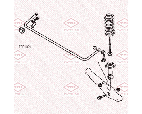TEF1021 Tatsumi Втулка (сайлентблок) заднего стабилизатора для Mitsubishi Outlander XL (CW) 2006-2012