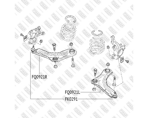 FK0291 Fixar Опора шаровая передней подвески