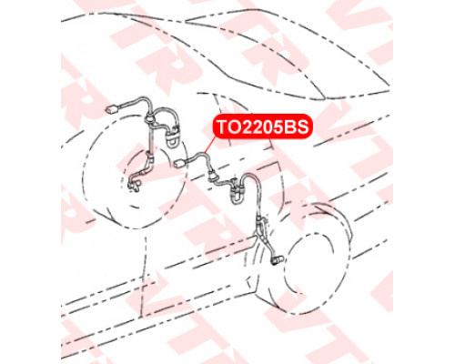 TO2205BS VTR Датчик ABS задний левый для Toyota Avensis I 1997-2003