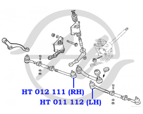 HT011112 Hanse Наконечник рулевой левый внутренний