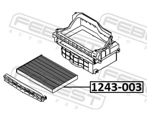 1243-003 FEBEST Фильтр салона