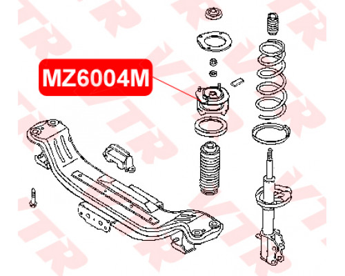 MZ6004M VTR Опора заднего амортизатора для Mazda 626 (GF) 1997-2002