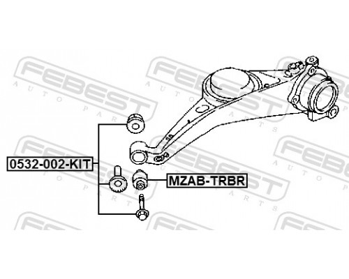 0532-002-KIT FEBEST Втулка развала