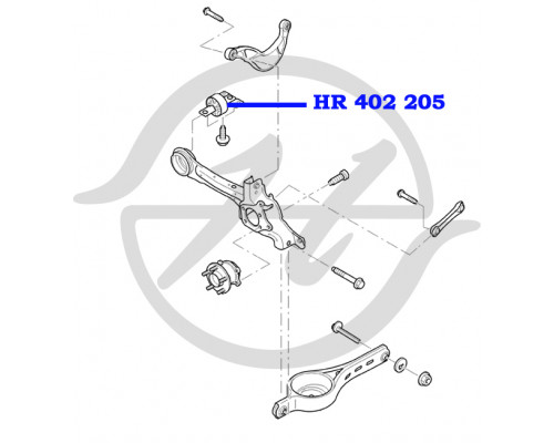 HR402205 Hanse Сайлентблок заднего продольного рычага
