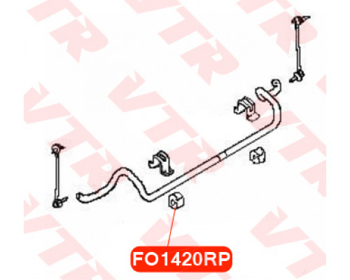 FO1420RP VTR Втулка (сайлентблок) переднего стабилизатора для Ford America Explorer 2011-2019