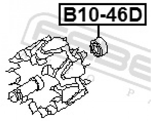 B10-46D FEBEST Подшипник генератора