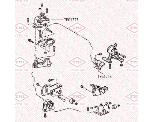 TEG1232 Tatsumi Опора двигателя правая для Toyota RAV 4 2006-2013