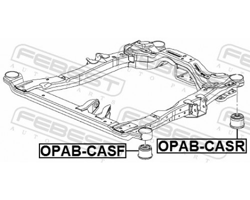 OPAB-CASF FEBEST Сайлентблок балки передний