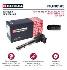 Катушка зажигания SKODA OCTAVIA 96-; VOLKSWAGEN GOLF 97-, PASSAT 96-, POLO 01-