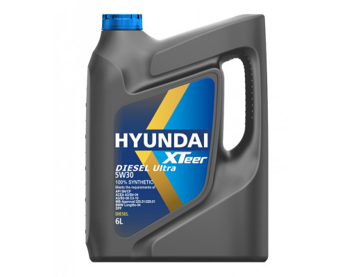 Моторное масло Hyundai XTeer Diesel Ultra 5W-30 (6л)