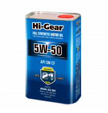 Моторное масло Hi-Gear 5W50 SM/CF, 1л. HG0550
