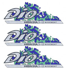 Наклейки (3шт) (9х17) Dio city movement