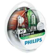 Лампы Philips LongLife EcoVision H7, 12V 55W PX26d (Комплект - 2шт.)