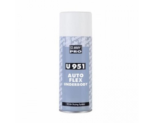5100200030 Состав аэрозольный BODY PRO U951 Autoflex антигравийный состав на основе комбинации каучука и синтетических смол чёрный (0.4 л.)