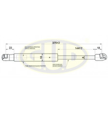 GGS010116 G.U.D Амортизатор капота для Audi A8 [4E] 2002-2010