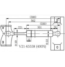 V21-65558 Jett Амортизатор двери багажника для Mitsubishi Pajero/Montero IV (V8, V9) 2007-2021