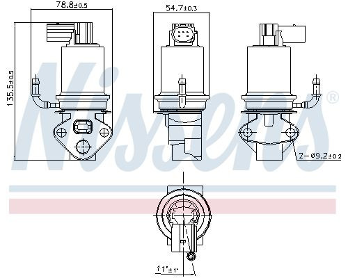 98201 Nissens Клапан рециркуляции выхлопных газов 98201 Nissens Клапан рециркуляции выхлопных газов