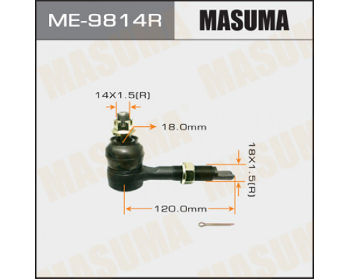 ME-9814R Masuma Наконечник тяги развала для Toyota Avensis II 2003-2008